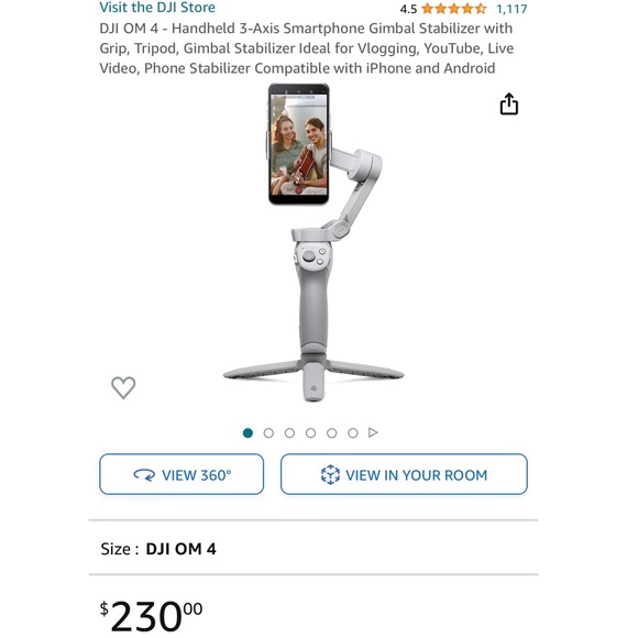 DJI OM 4 - Handheld 3-Axis Smartphone Gimbal Stabilizer - Picture 16 of 16